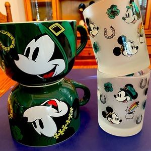 Mickey Soup bowls & Glassware